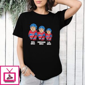 Montreal Canadiens 3 Bros Big Medium Lil Bro T-Shirt