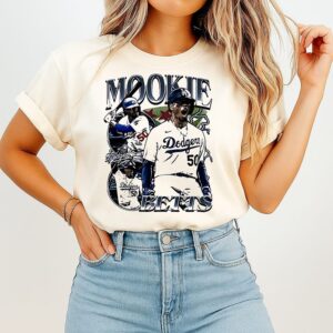 Mookie Betts Picture Collage Los Angeles Dodgers T-Shirt