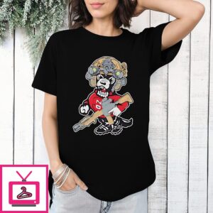 Nc State Wolfpack Mascot With Gun T-Shirt