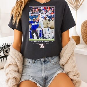 New York Giants Darius Slayton NFL Flash Features Week 10 T-Shirt