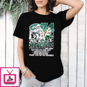 Nick Mangold 1984 2025 Thank You For The Memories Signature T-Shirt
