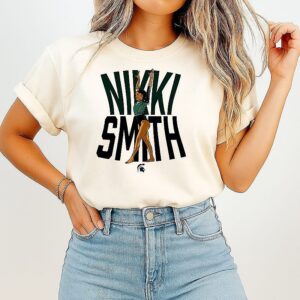 Nikki Smith Michigan State Gymnastics NCAA Caricature T-Shirt