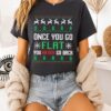 Once You Go Flat You Never Go Back Christmas T-Shirt