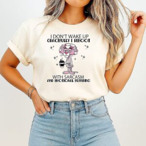 Pink Panther I Don’t Wake Up Gracefully I Reboot With Sarcasm And Emotional Buffering T-Shirt