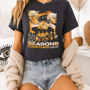 Pittsburgh Penguins Sidney Crosby Evgeni Malkin Kris Letang 20 Season Together T-Shirt