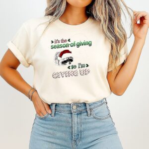 Raccoon It’s The Season Of Giving So I’m Giving Up Christmas T-Shirt