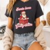 Santa Claus Loves Going Down Merry Christmas T-Shirt