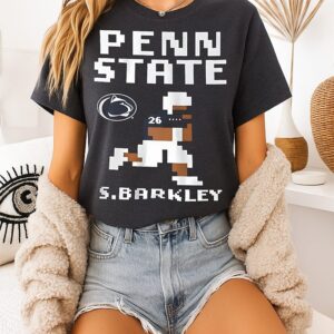 Saquon Barkley Penn State Nittany Lions Retro Baller 8 Bit Style T-Shirt