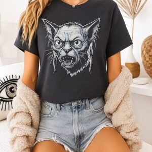Smeowgol Gollum Cat Big Head T-Shirt