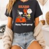 Snoopy And Charlie Brown X Chicago Bears Football Happy Thanksgiving T-Shirt