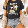 Snoopy And Charlie Brown X New Orleans Saints Football Happy Thanksgiving T-Shirt
