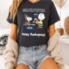 Snoopy And Charlie Brown X Seattle Seahawks Football Happy Thanksgiving T-Shirt