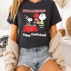 Snoopy And Charlie Brown X Tampa Bay Buccaneers Football Happy Thanksgiving T-Shirt