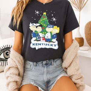 Snoopy And Fiends Kentucky Wildcats Christmas T-Shirt