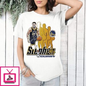 Steph Curry Golden State Warriors NBA Player Signature Retro T-Shirt