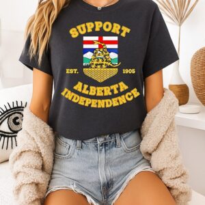 Support Alberta Independence Est 1905 Logo T-Shirt
