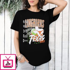 Texas Longhorns Football Since 1883 Map Vintage T-Shirt