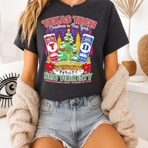 Texas Tech Red Raiders Vs Duke Blue 2025 Skate Past Duke Christmas Is Ny T-Shirt