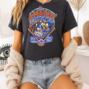 The Amazing’ Coaster Ny Mets Riding The Ups And Downs T-Shirt