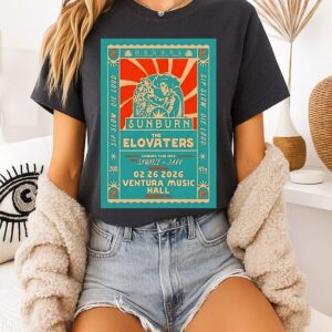 The Elovaters 2 26 2026 Ventura Music Hall Ca Poster Retro T-Shirt