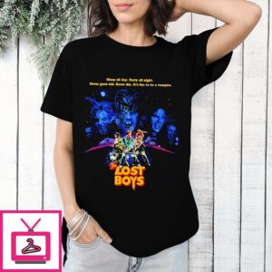 The Lost Boys Sleep All Day Party All Night Never Grow Old Never Die T-Shirt