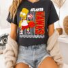 The Simpsons Bart X Atlanta Hawks NBA 2025 Cartoon T-Shirt