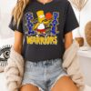 The Simpsons Bart X Golden State Warriors NBA 2025 Cartoon T-Shirt
