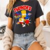 The Simpsons Bart X Oklahoma City Thunder Here Comes The Boom NBA 2025 Cartoon T-Shirt