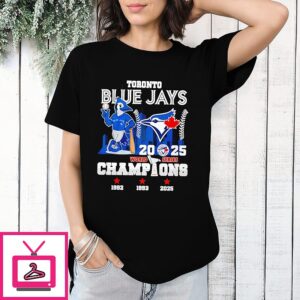 Toronto Blue Jays 2025 World Series Champions 3 Time T-Shirt