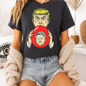Trump Blowing Clinton Sarcastic T-Shirt