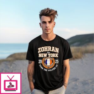 Turn The Volume Up Zohran Mamdani Mayor Nyc 2026 T-Shirt