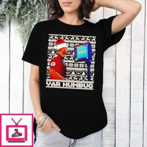 Var Humbug Football Christmas T-Shirt