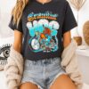 Wild Boar Riding A Motorcycle Crankin’ Hogs Old Row Graphic T-Shirt