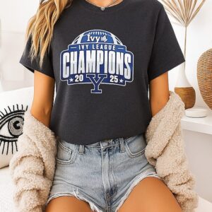 Yale Football 2025 Ivy League Champions T-Shirt