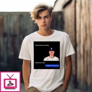 Yoshinobu Yamamoto What Time Are You Coming Graphic T-Shirt