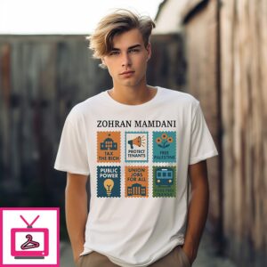 Zohran Mamdani Tax The Rich T-Shirt