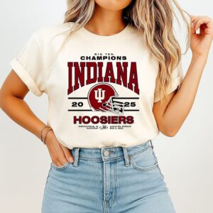 2025 Big Ten Conference Champions Indiana Hoosiers Helmet T-Shirt