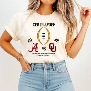 2025 Cfp First-Rd Game 1 Alabama Vs Oklahoma T-Shirt