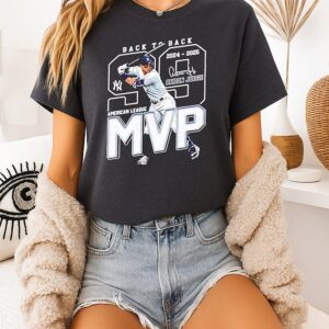 Aaron Judge Back To Back 2024-25 American League Mvp T-Shirt