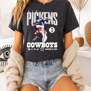 Air George Pickens Dallas Cowboys Vs Kansas City Chiefs 2025 T-Shirt