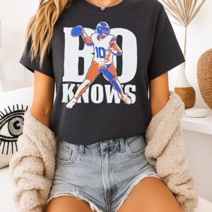 Bo Knows Bo Nix Denver Broncos T-Shirt