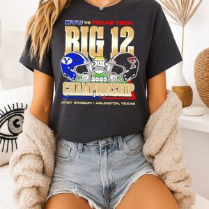 Byu Vs Texas Tech 2025 Big Ten Football Championship Helmets T-Shirt