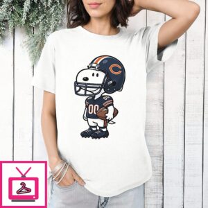 Chicago Bears NFL Helmet Snoopy T-Shirt