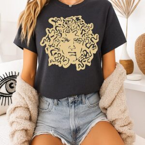 Clodio Pulcher Medusa Big Head Vintage T-Shirt