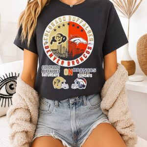 Colorado Buffaloes On Saturdays And Broncos On Sundays T-Shirt