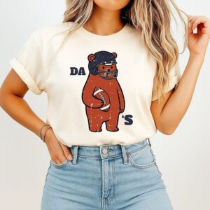 Dallas Cowboys Bear Holding Footballl Vintage T-Shirt