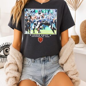 D’andre Swift Chicago Bears NFL Flash Features Week 13 T-Shirt