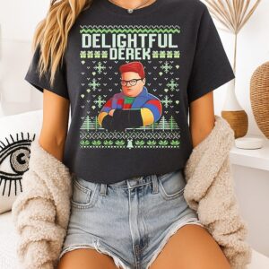 Delightful Derek Ugly Christmas T-Shirt