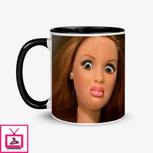 Doll Face Disgusted Barbie Meme Mug