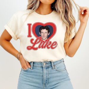 Dua Lipa Callum Turner I Heart Luke T-Shirt
